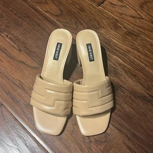 Nine West nude heeled sandals